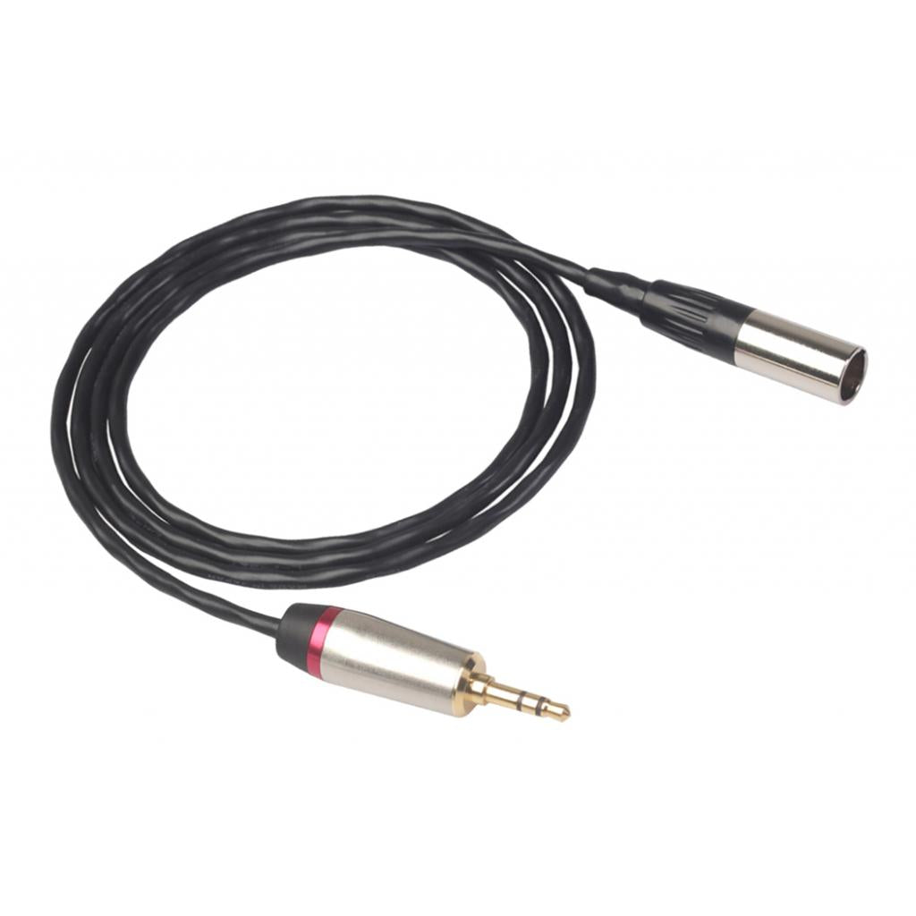3.5mm Male to XLR Male Cable Cord Microphone Audio Connector Wire 2m