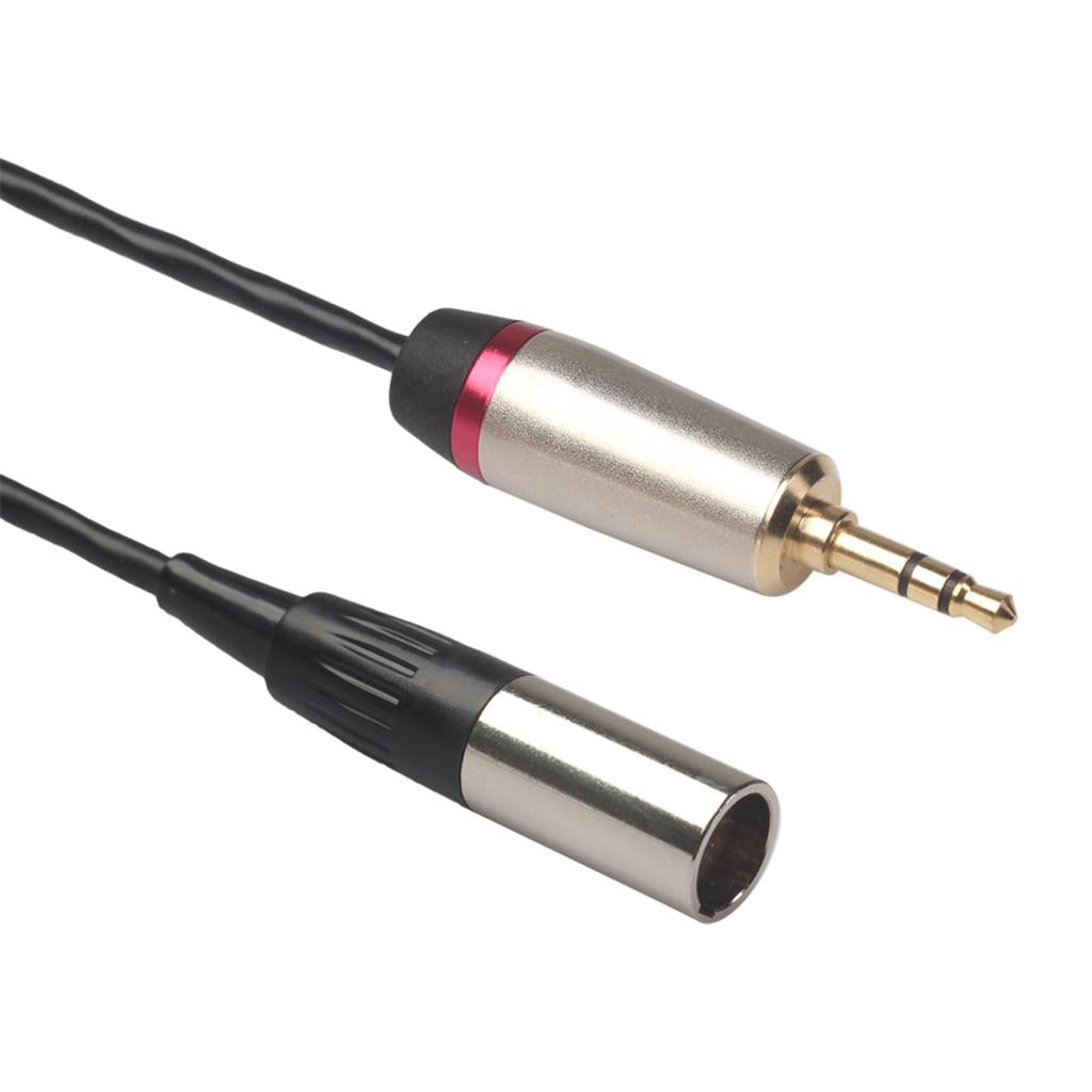 3.5mm Male to XLR Male Cable Cord Microphone Audio Connector Wire 2m