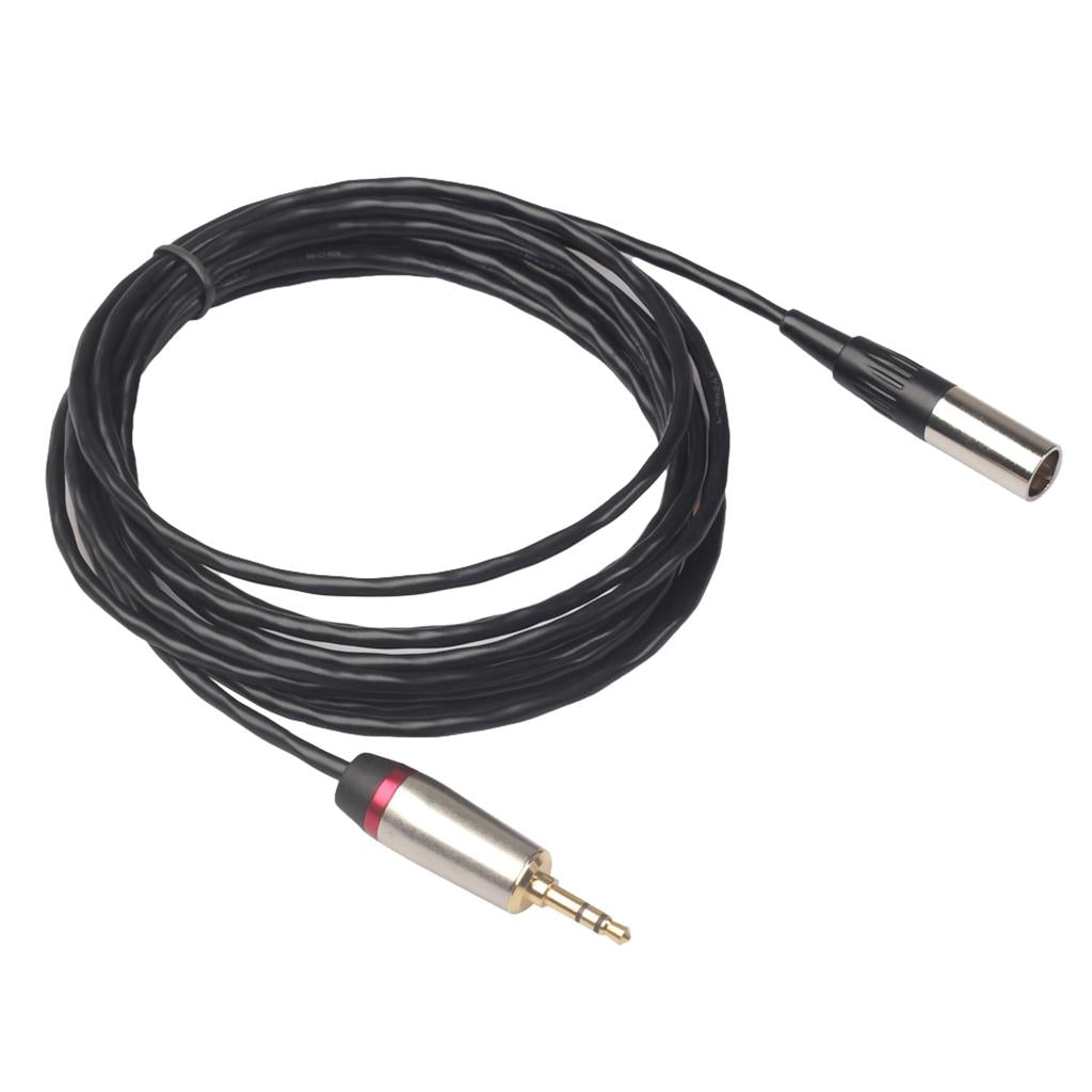 3.5mm Male to XLR Male Cable Cord Microphone Audio Connector Wire 3m