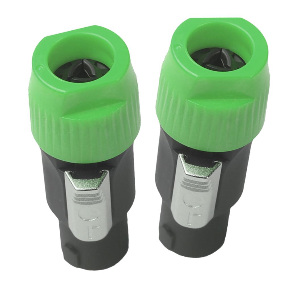 4pins NL4FC Speaker Connector Aviation Plug Professional Audio Plug green