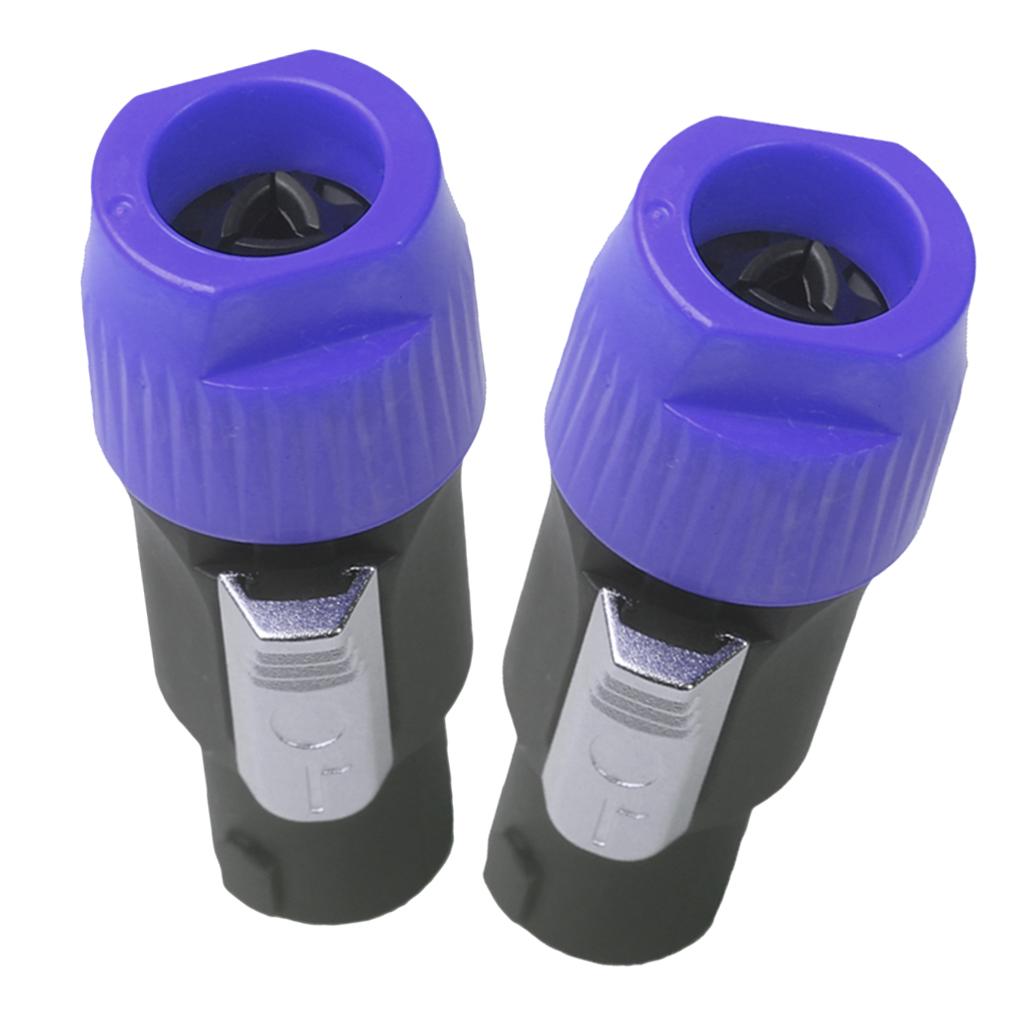 4pins NL4FC Speaker Connector Aviation Plug Professional Audio Plug blue