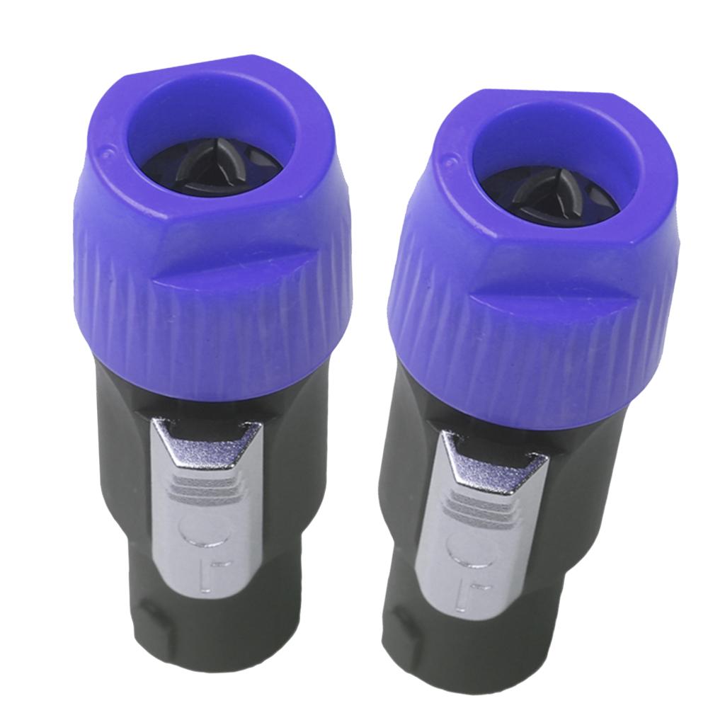 4pins NL4FC Speaker Connector Aviation Plug Professional Audio Plug blue