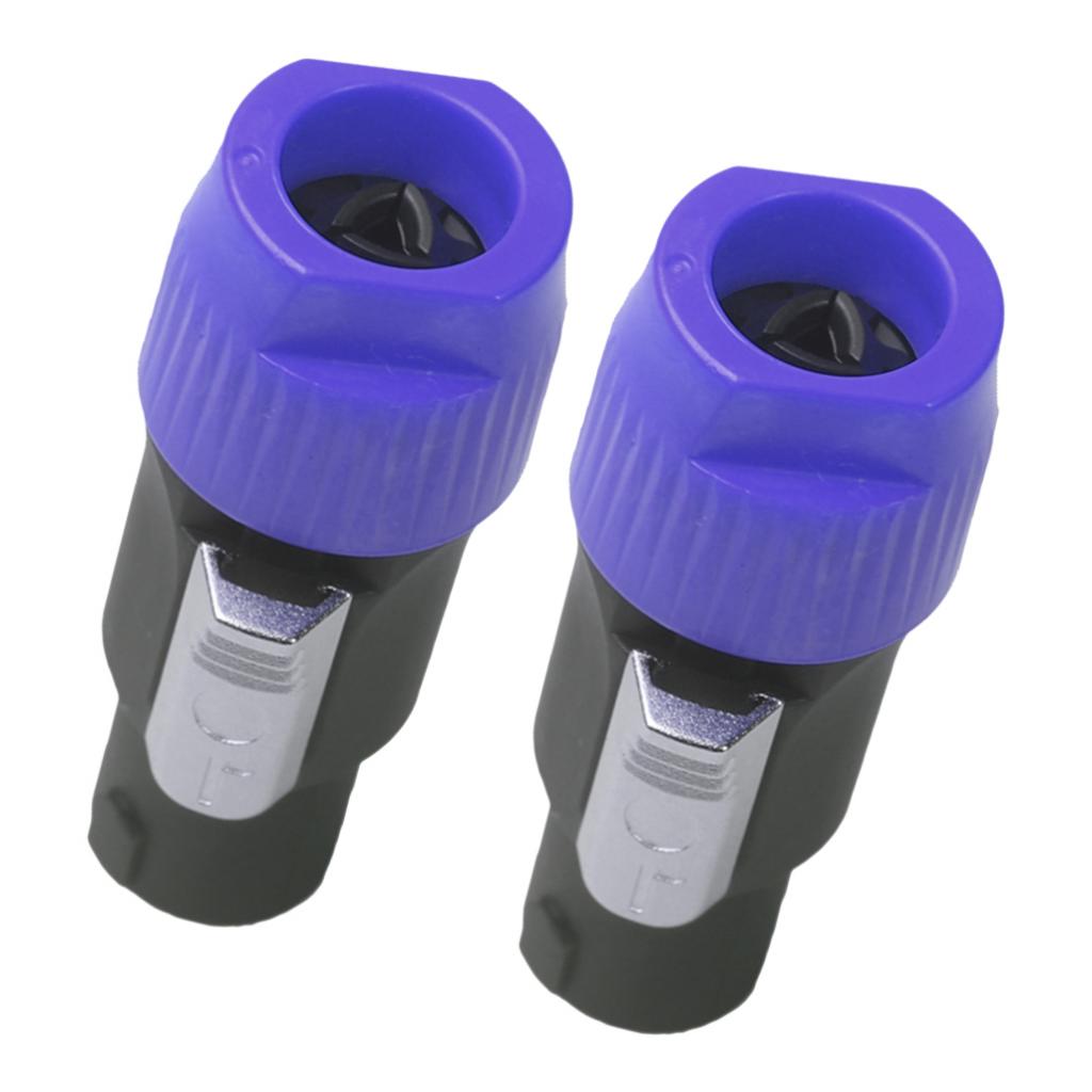 4pins NL4FC Speaker Connector Aviation Plug Professional Audio Plug blue