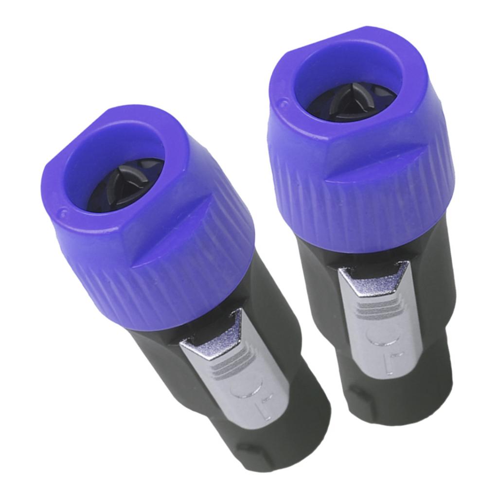 4pins NL4FC Speaker Connector Aviation Plug Professional Audio Plug blue
