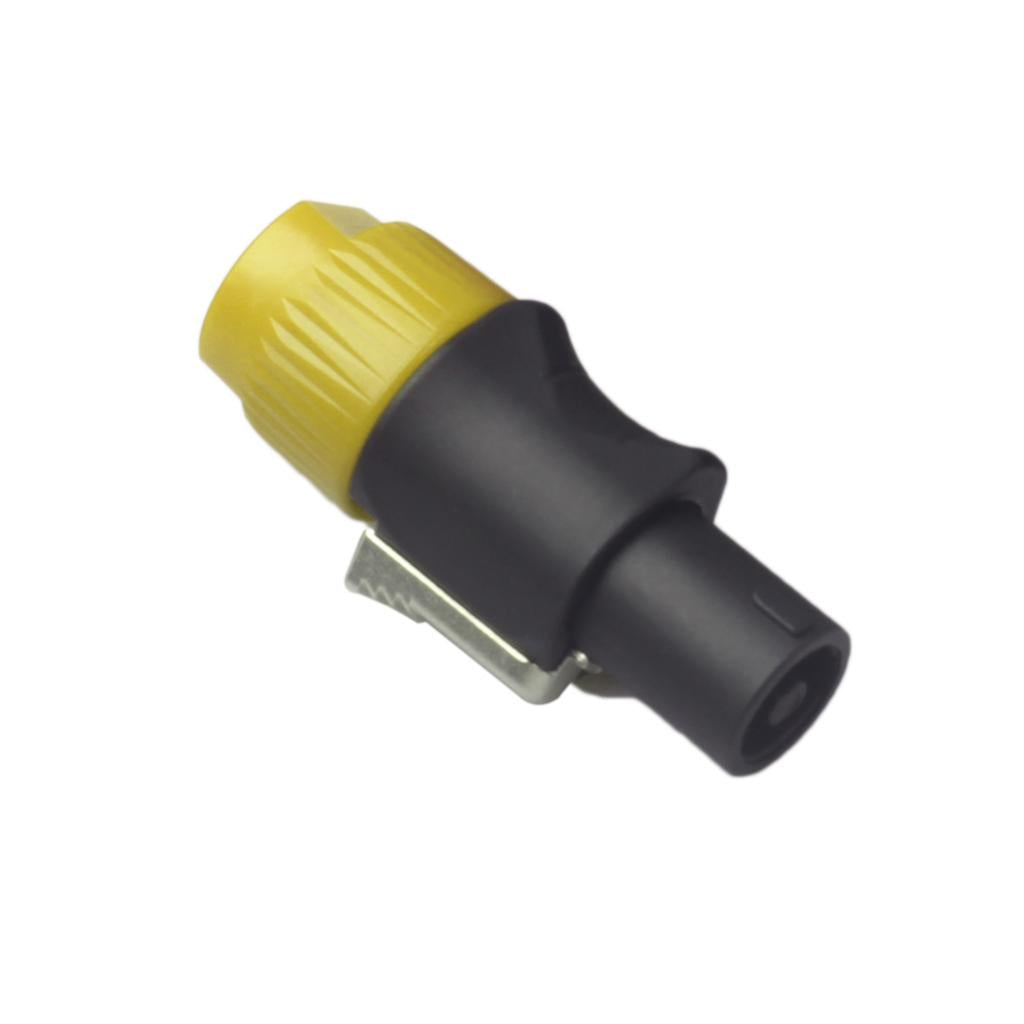 4pins NL4FC Speaker Connector Aviation Plug Professional Audio Plug yellow