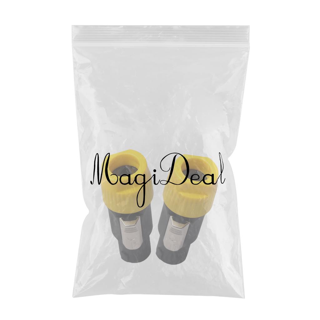 4pins NL4FC Speaker Connector Aviation Plug Professional Audio Plug yellow