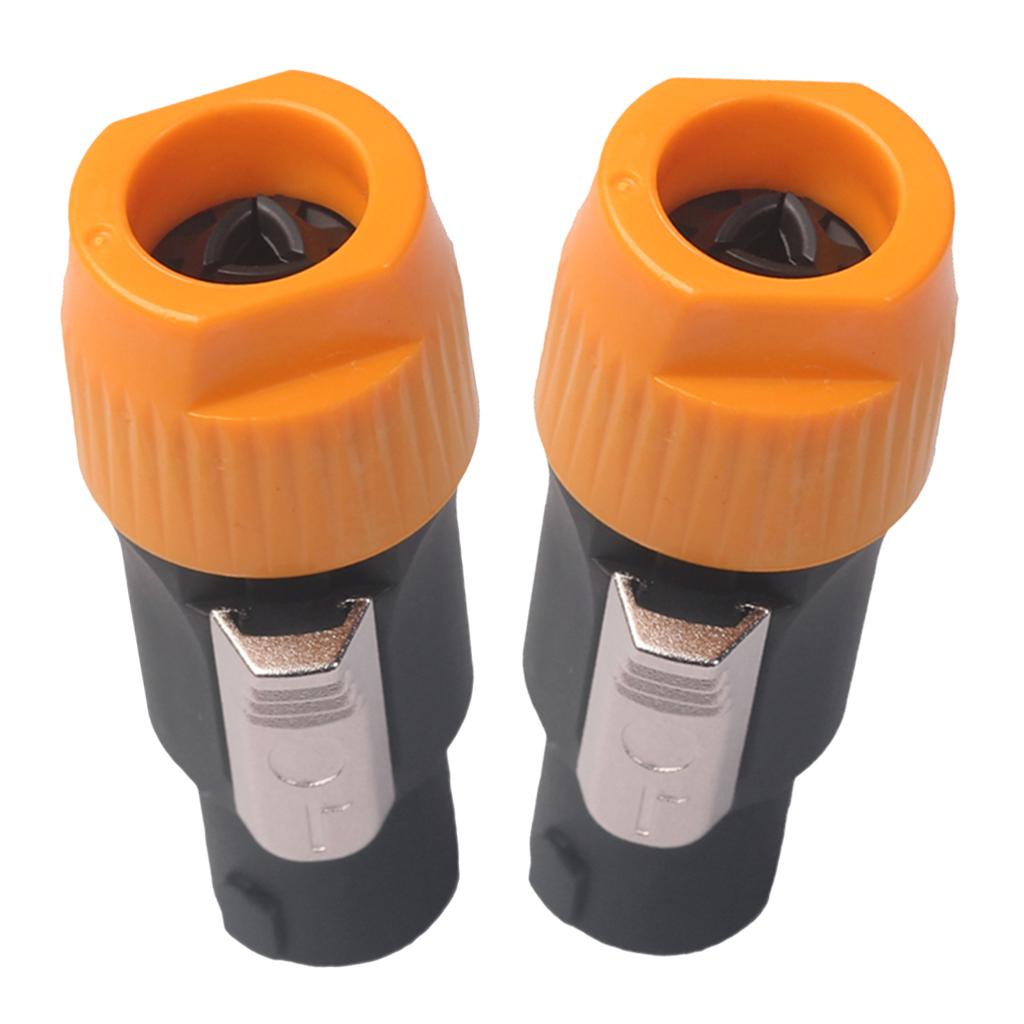 4pins NL4FC Speaker Connector Aviation Plug Professional Audio Plug orange