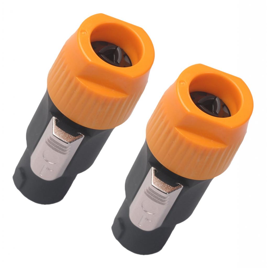 4pins NL4FC Speaker Connector Aviation Plug Professional Audio Plug orange
