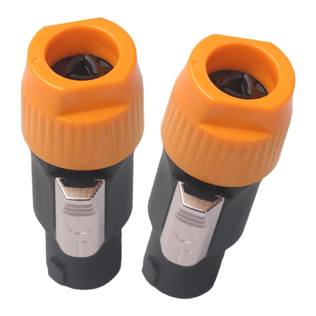 4pins NL4FC Speaker Connector Aviation Plug Professional Audio Plug orange