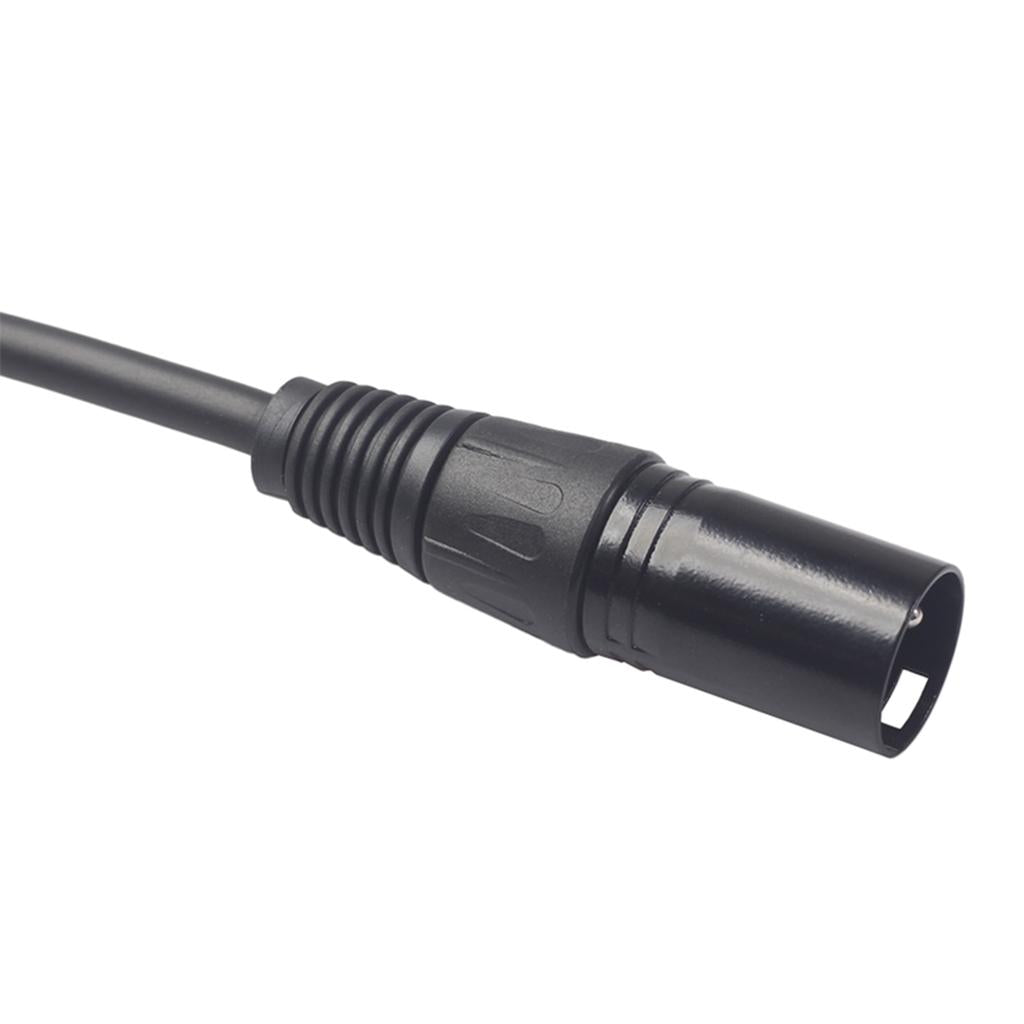XLR 3pin 1 MALE Plug to 2 FEMALE Dual Jack Y SPLITTER Mic Cable Adaptor