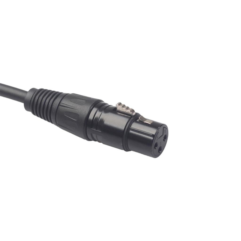 1x 3-Pin XLR Male Plug to Dual 2 Female Jack Y Splitter Mic DJ Cable Adaptor