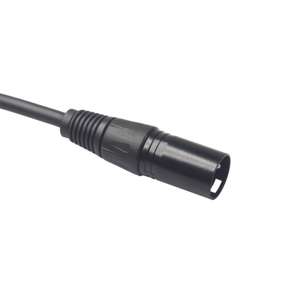 1x 3-Pin XLR Male Plug to Dual 2 Female Jack Y Splitter Mic DJ Cable Adaptor