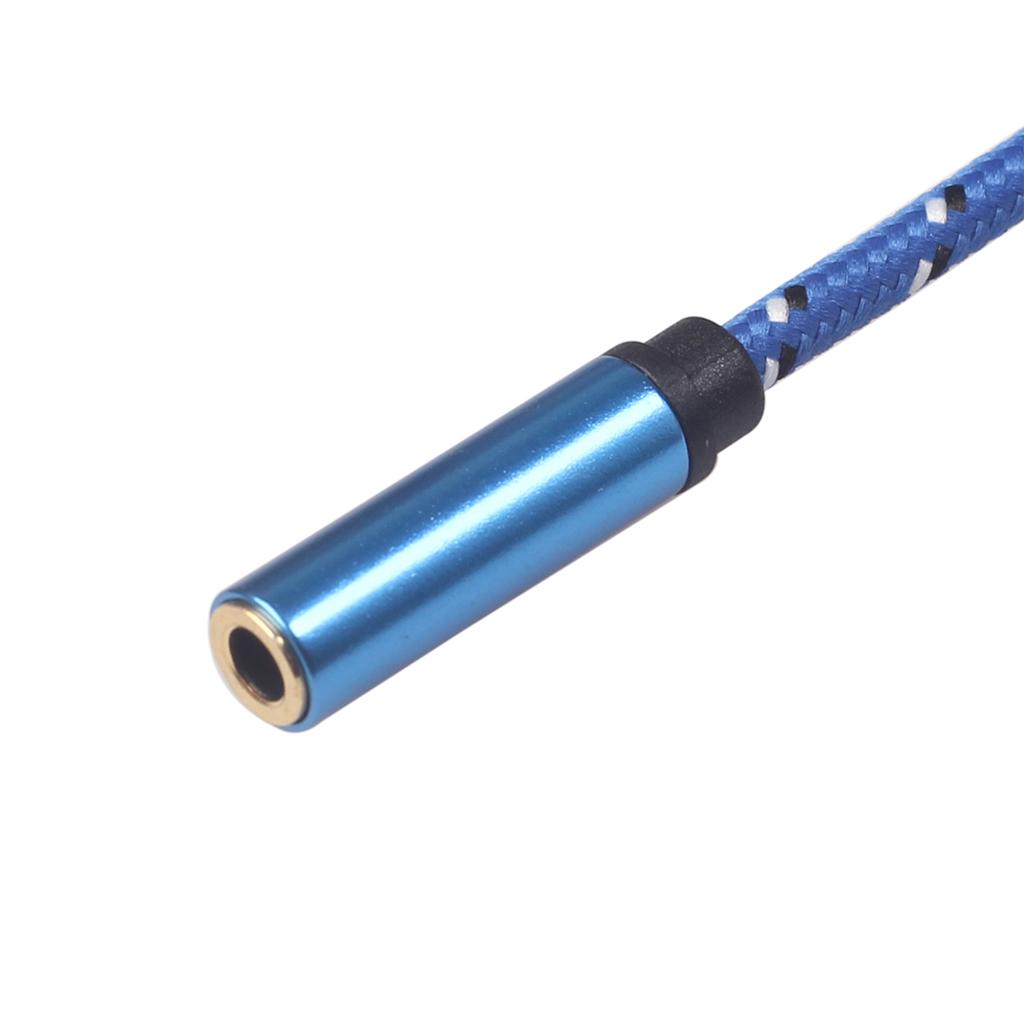 3.5mm Stereo Audio Female Connector to 2 RCA Male Connectors Blue 3610F-04