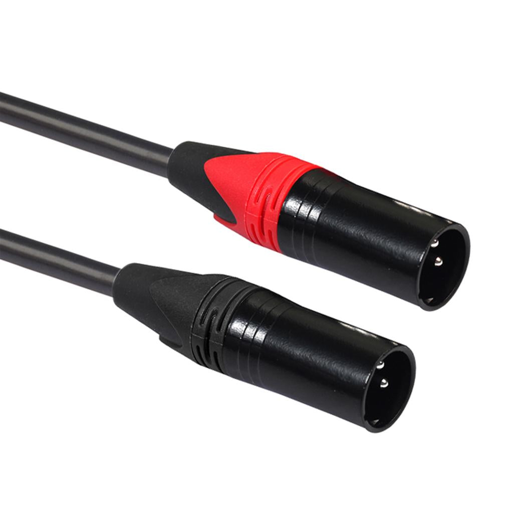 1pack 2 RCA to 2 XLR Male Cable Audio Connector 1.5m for Sound Box Mic