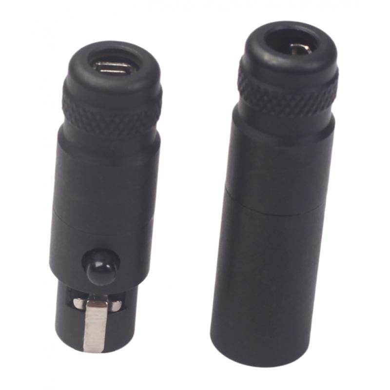 2pcs Mini XLR 3 Pin Plug Microphone DIY Audio Shielded Adapter Male/Female