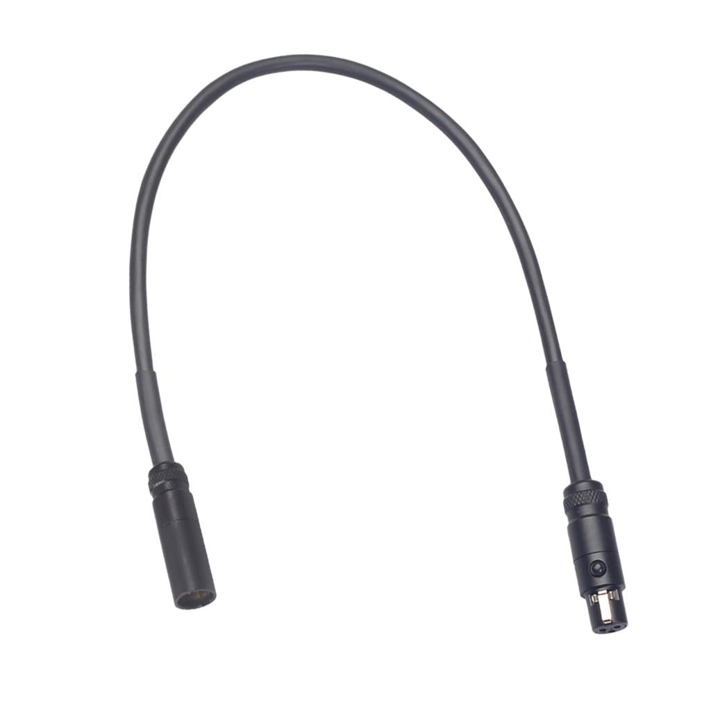 1pc Mini XLR Male to Female Cable 3Pin Speakers Stereo Audio Transfer Cord 0.3m