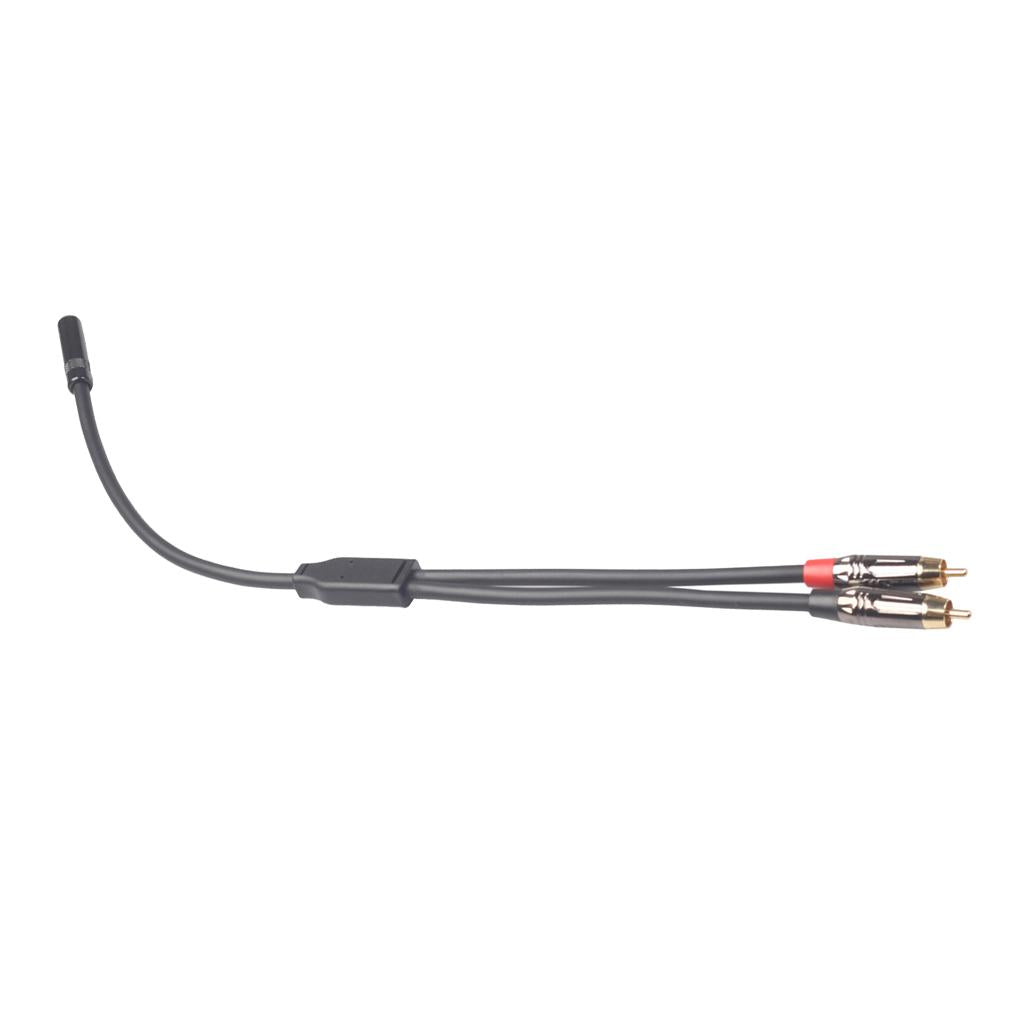 3.5mm Female to 2RCA  Dual Male Connector Audio Cable 40cm
