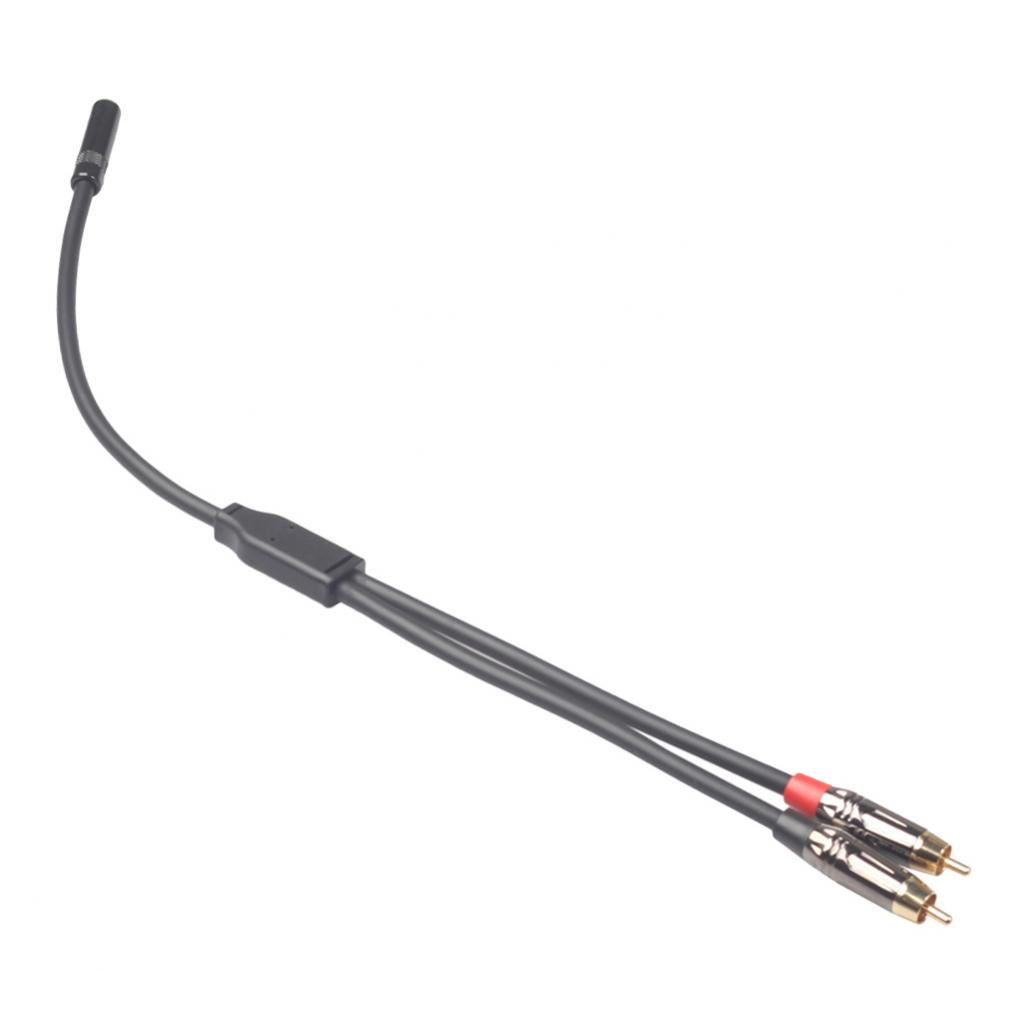 3.5mm Female to 2RCA  Dual Male Connector Audio Cable 40cm
