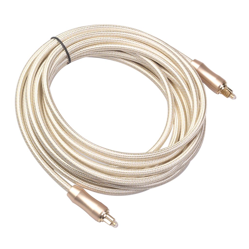 SPDIF Toslink FIBER Patch Cable Male Audio Cable for Musical Instrument 5m