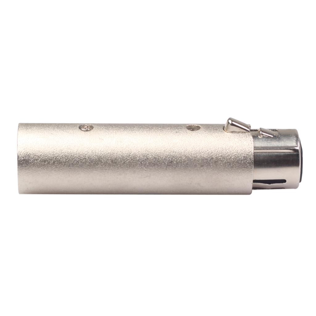 Zinc Alloy 3 Pin Male to 5 Pin XLR Female Audio Adapter Connector
