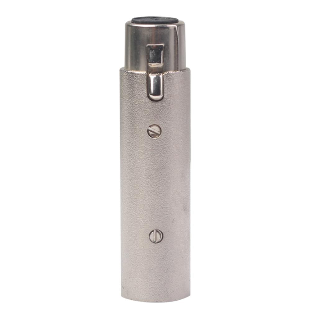 Zinc Alloy 3 Pin Male to 5 Pin XLR Female Audio Adapter Connector