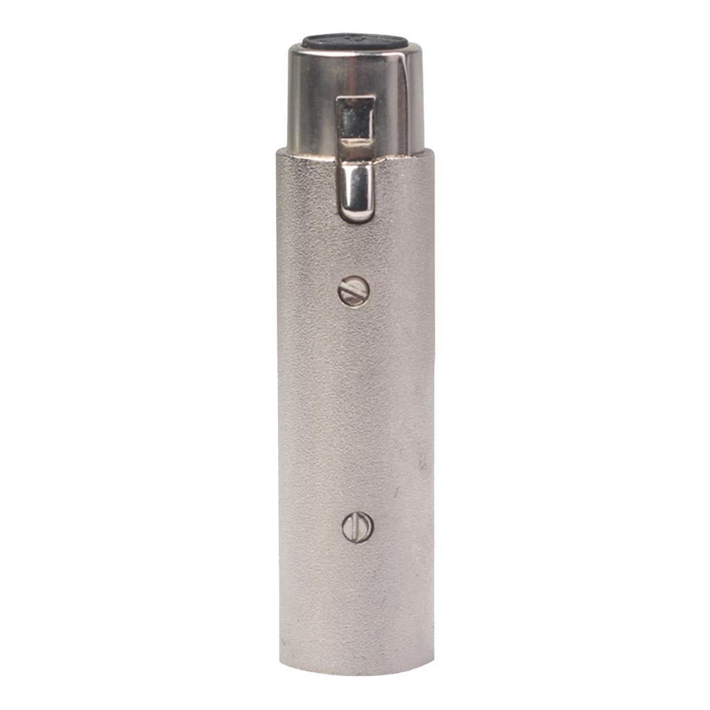 Zinc Alloy 3 Pin Female to 5 Pin XLR Male Audio Adapter Connector