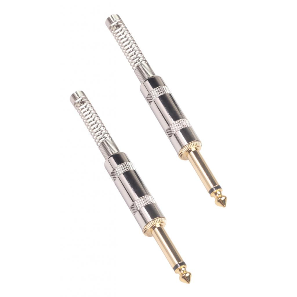 2Pieces 6.35mm Adapter Audio Connector for Guitar Converter Plug Gold
