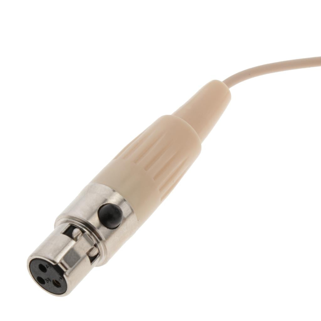 XLR 3-Pin 4-Pin Clip-On Lapel Lavalier Microphone 51" 1.3m Cable Mic 3-pin