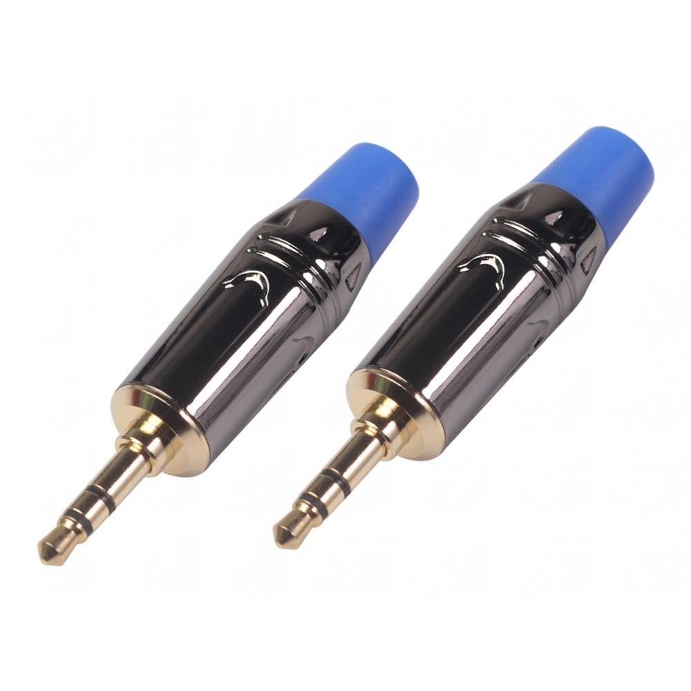 Jack Male Solder Plug 3.5mm Gold-plated DIY Headset Earphone Audio Adapter