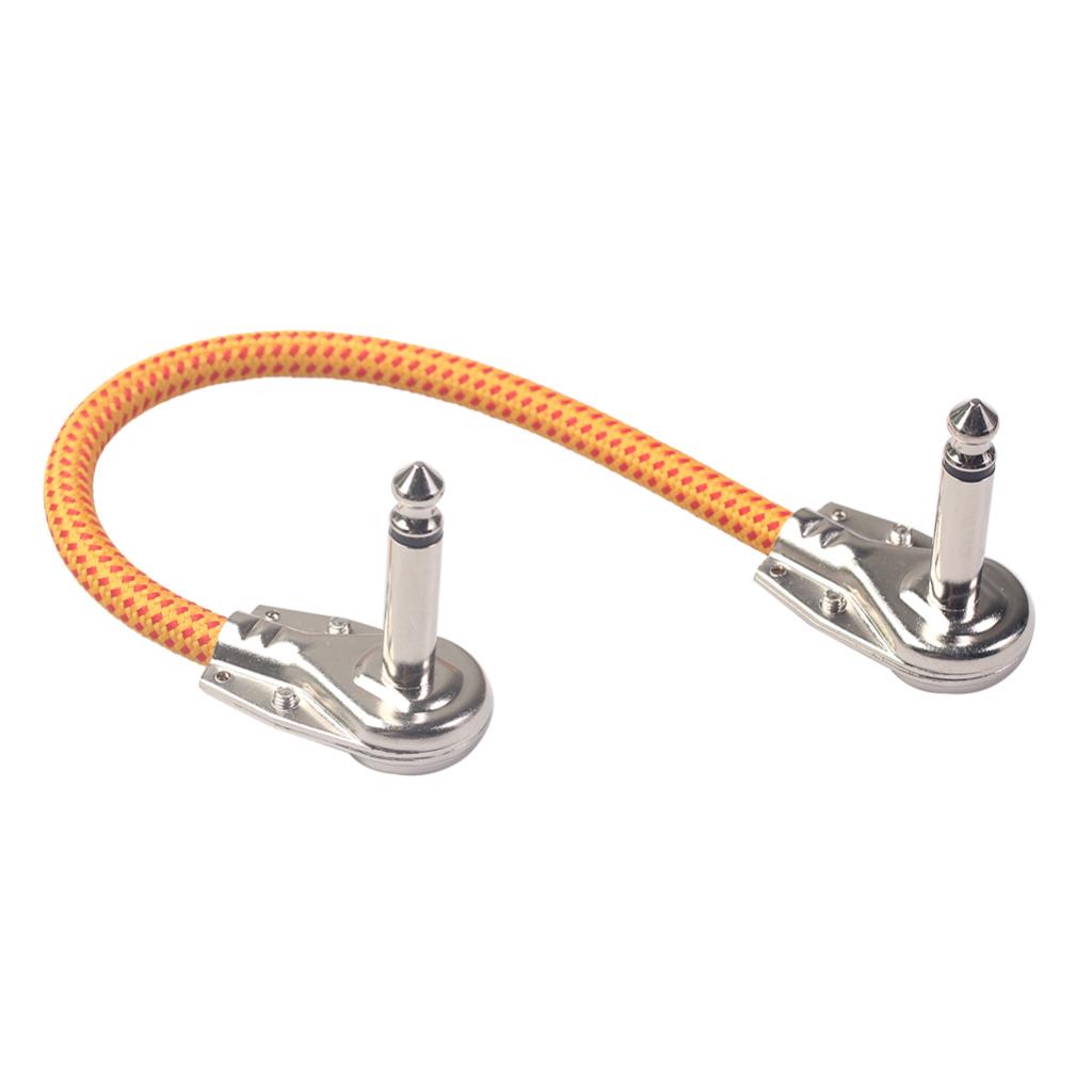 2 Pieces 6.35MM Male to Male Guitar Audio Connector Adapter Accessory