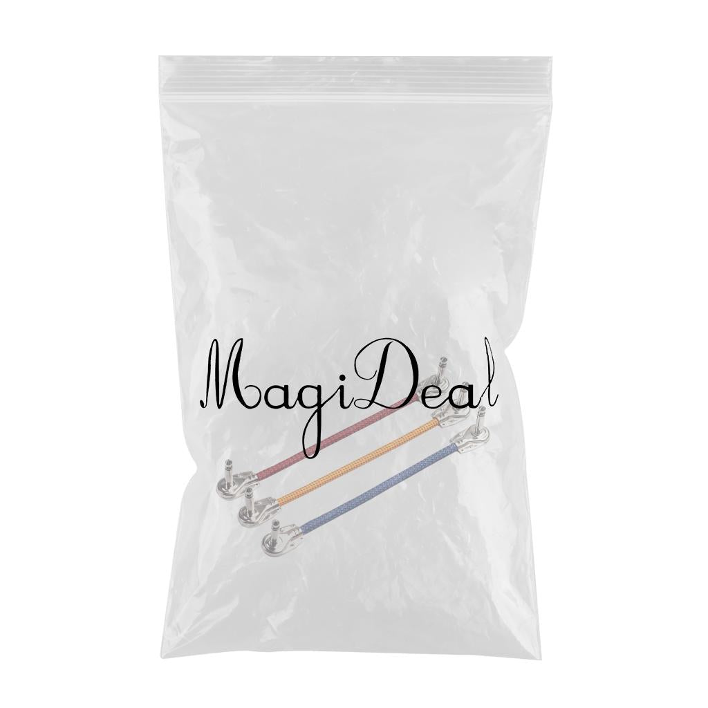 3pcs Guitar Pedal Cable M to M 6.35mm DIY Cables for Effect Sound Card