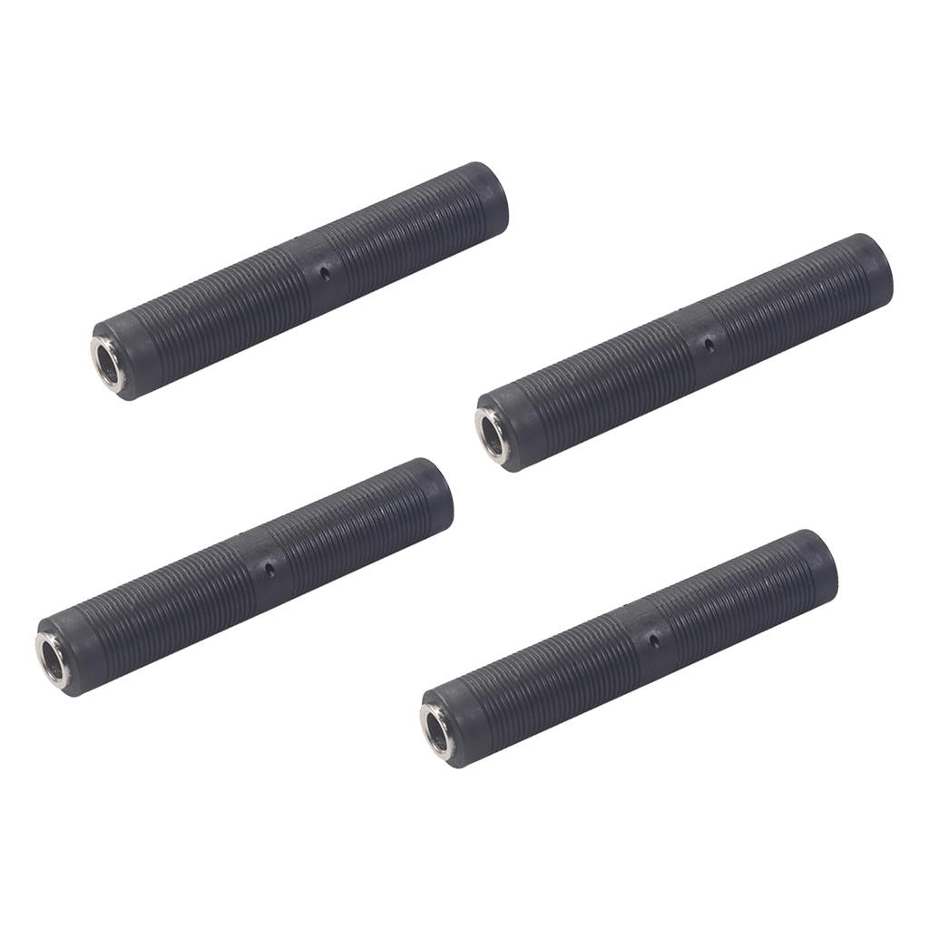 4pcs Guitar Microphone Audio Converter Coupler 1/4in Extender Connector