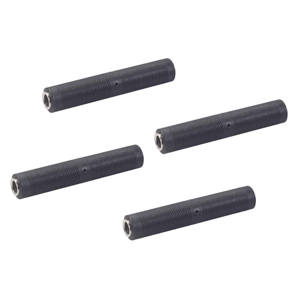 4pcs Guitar Microphone Audio Converter Coupler 1/4in Extender Connector