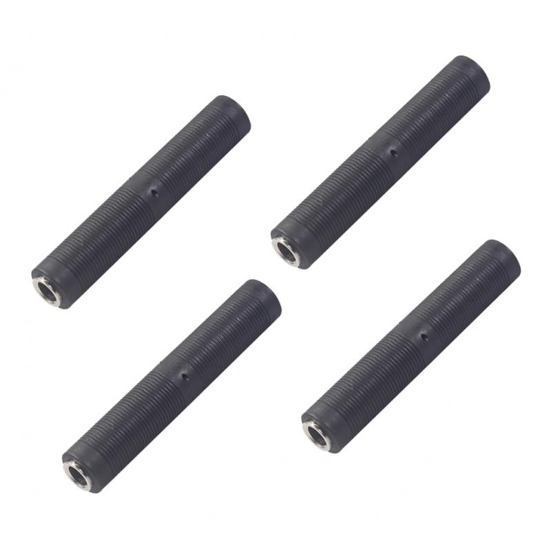 4pcs Guitar Microphone Audio Converter Coupler 1/4in Extender Connector