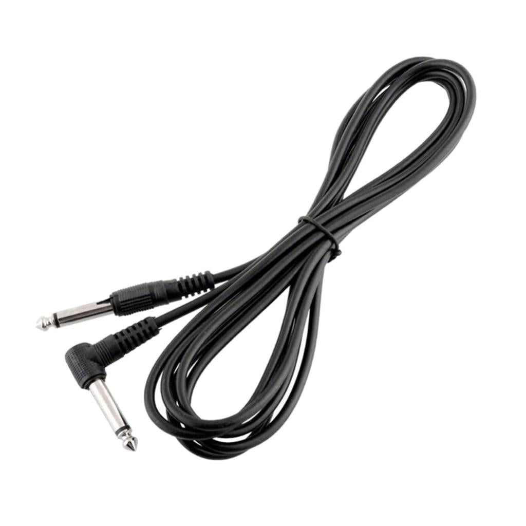 10ft 1/4inch 6.35mm Jack Plug Connector Audio Cable for Electric Guitar