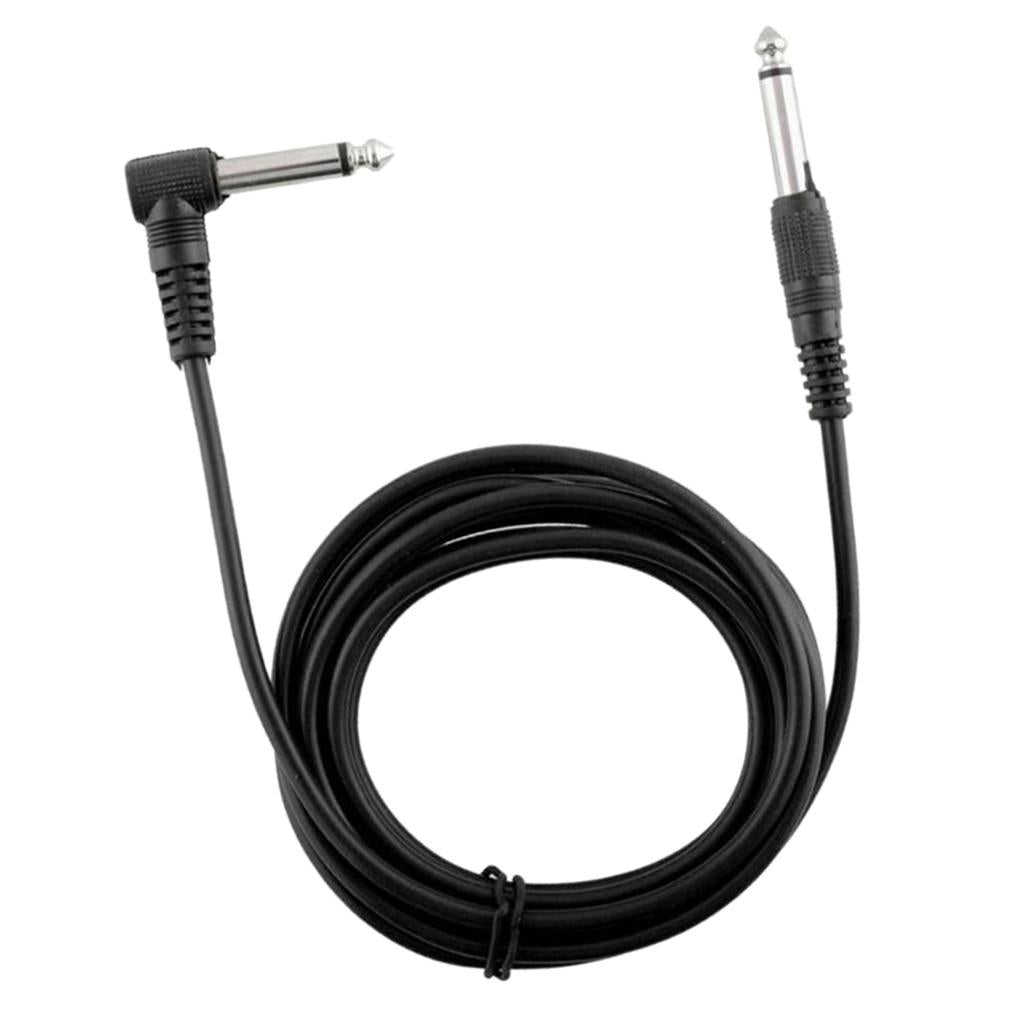 10ft 1/4inch 6.35mm Jack Plug Connector Audio Cable for Electric Guitar