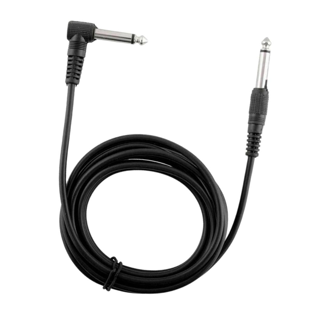 10ft 1/4inch 6.35mm Jack Plug Connector Audio Cable for Electric Guitar