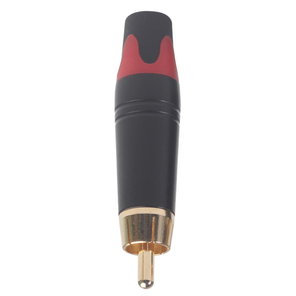 2pcs RCA Snake Gold Plated Plug Audio Rca Cable Male Audio Video Connector