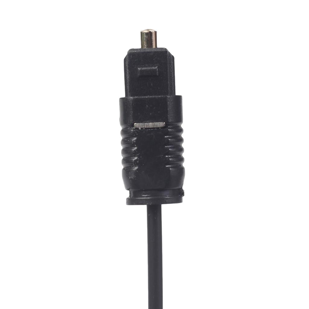 Black Audio Cable TOSlink Plug to MINI-TOSLink OPTICAL 3.5mm Jack 3meters