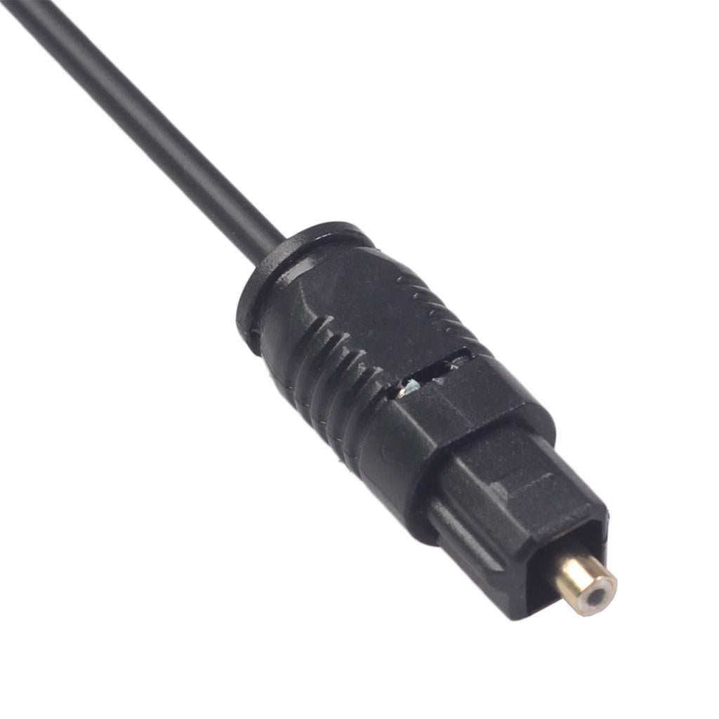 Black Audio Cable TOSlink Plug to MINI-TOSLink OPTICAL 3.5mm Jack 3meters
