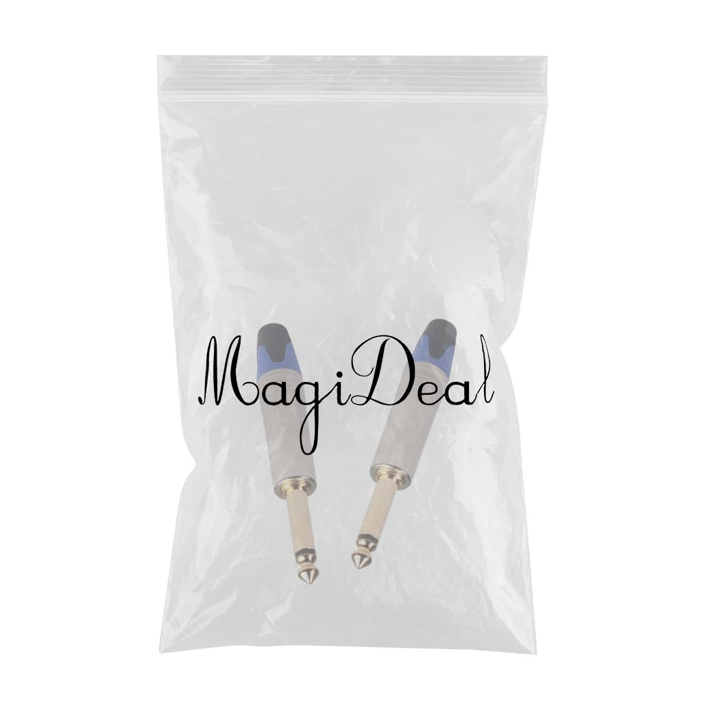 6.35mm Stereo Jack Plug for DIY Audio Soldering for Microphone