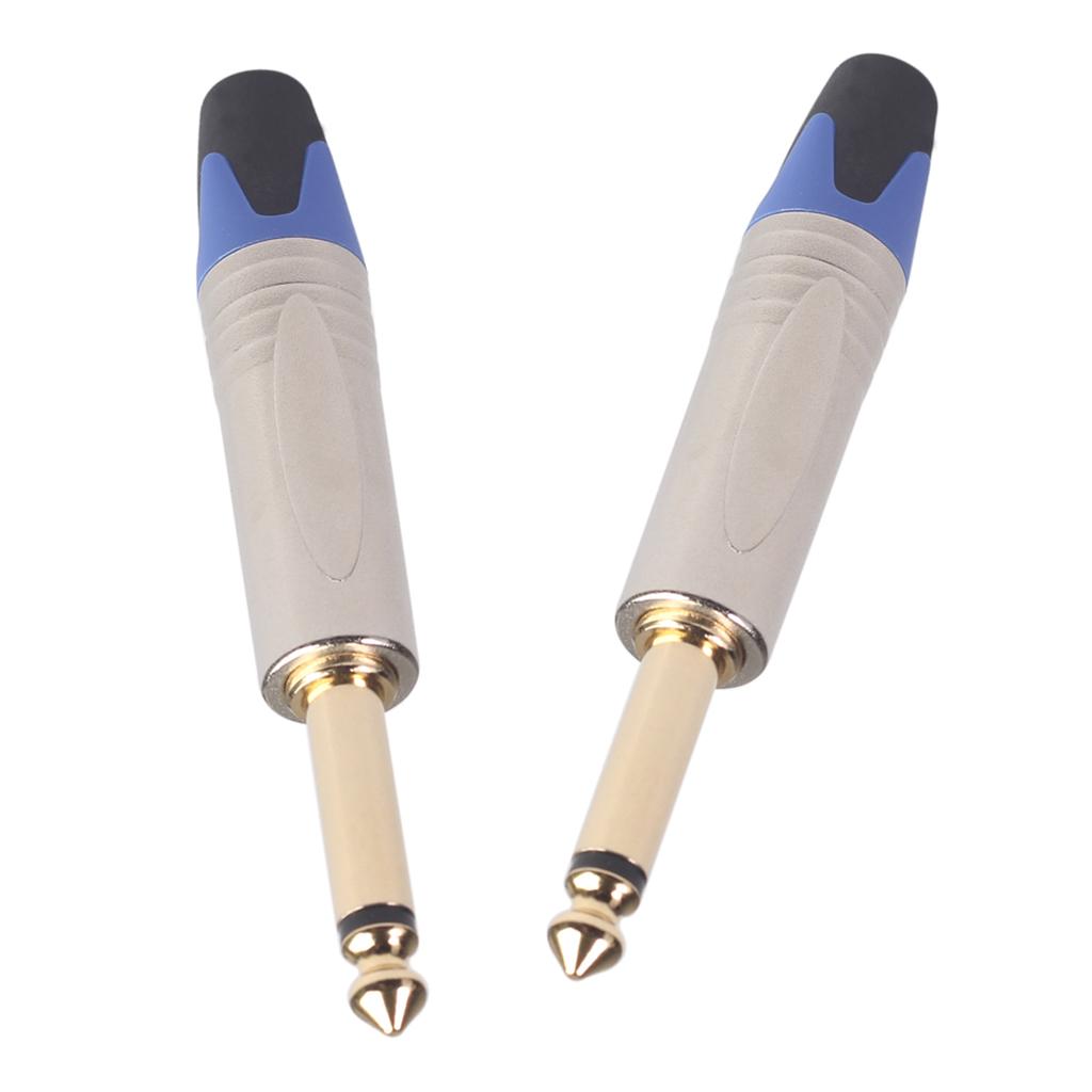 6.35mm Stereo Jack Plug for DIY Audio Soldering for Microphone