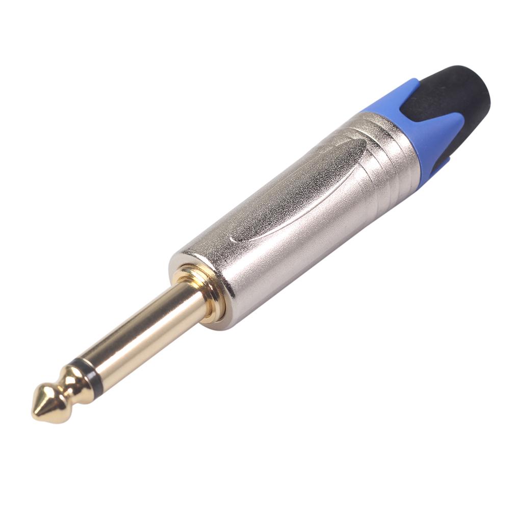 6.35mm Stereo Jack Plug for DIY Audio Soldering for Microphone