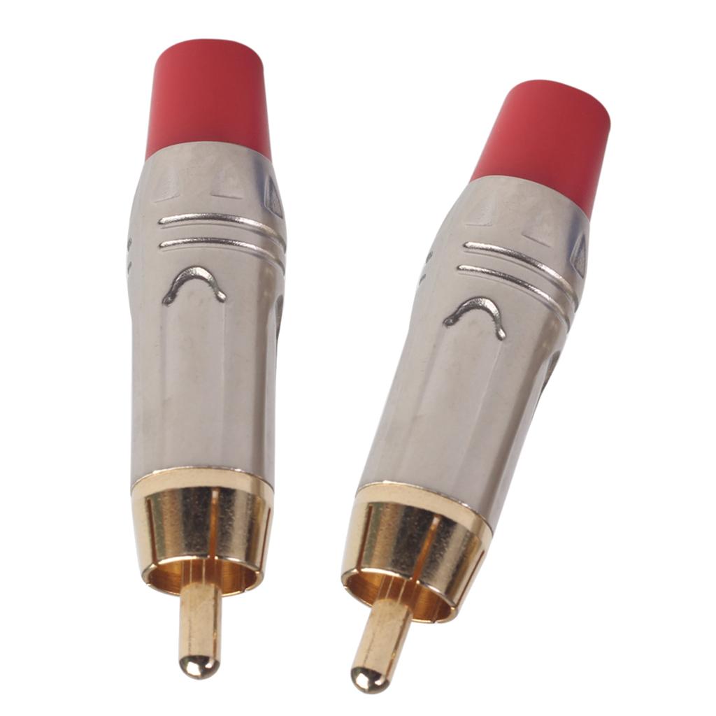 Gold RCA Snake Gold Plated Plug Audio Rca Cable Male Audio Video Connector