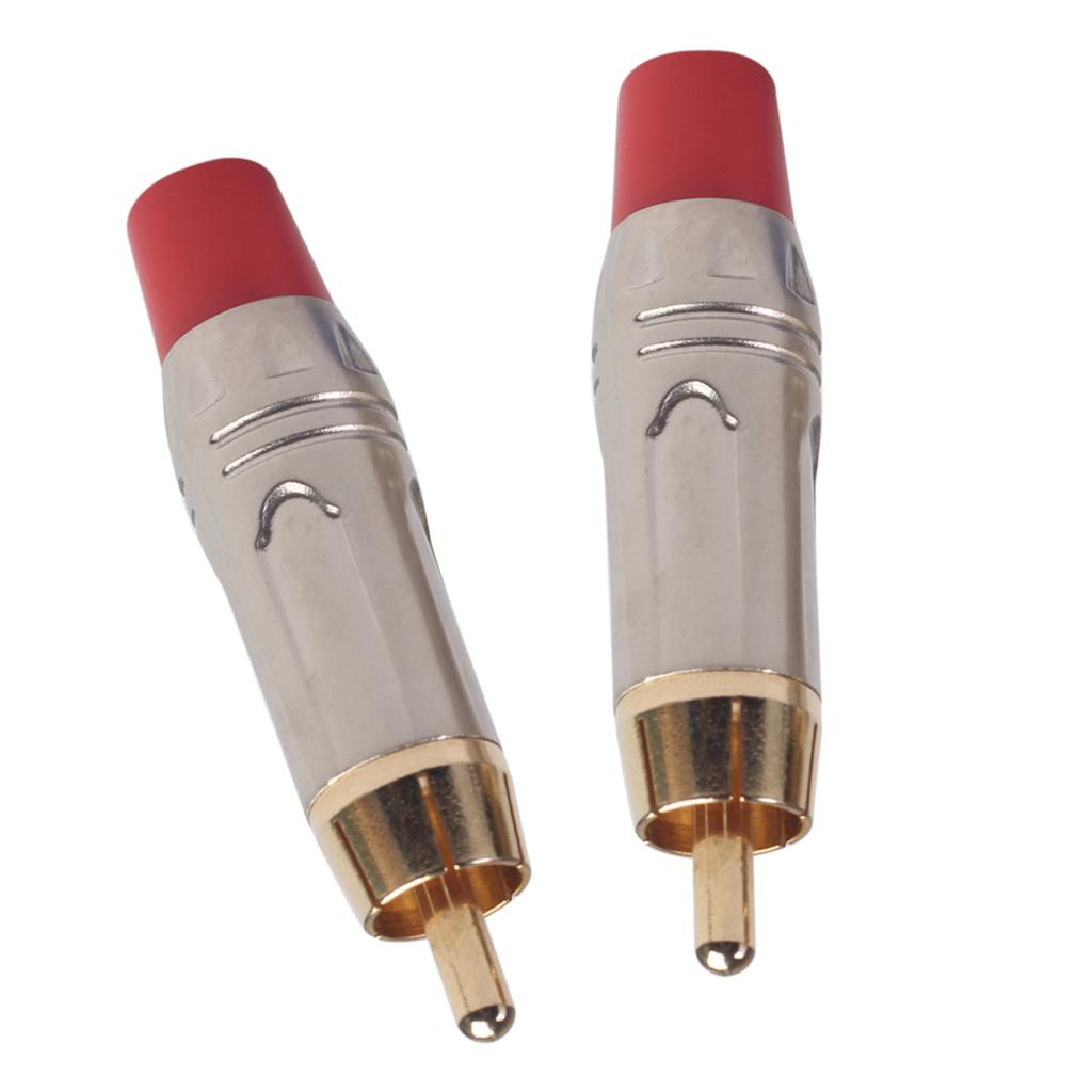 Gold RCA Snake Gold Plated Plug Audio Rca Cable Male Audio Video Connector