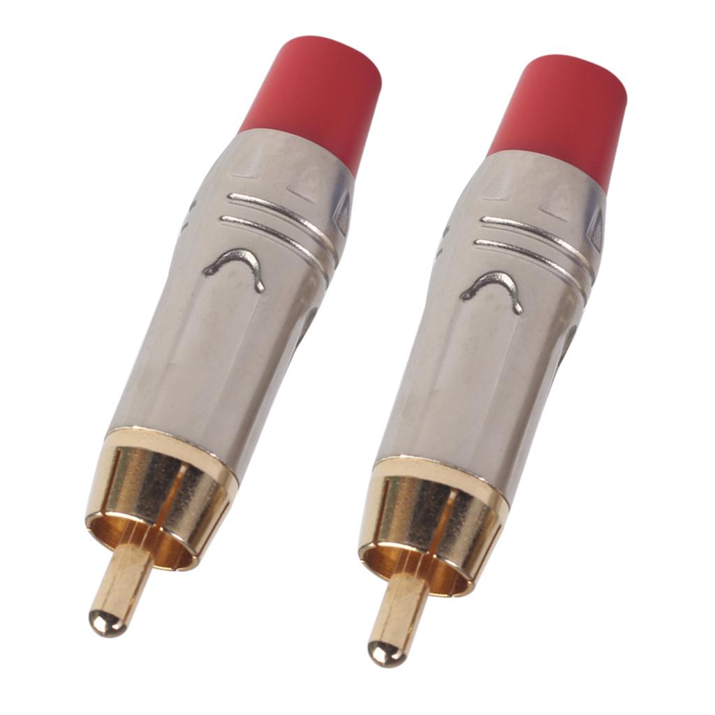 Gold RCA Snake Gold Plated Plug Audio Rca Cable Male Audio Video Connector