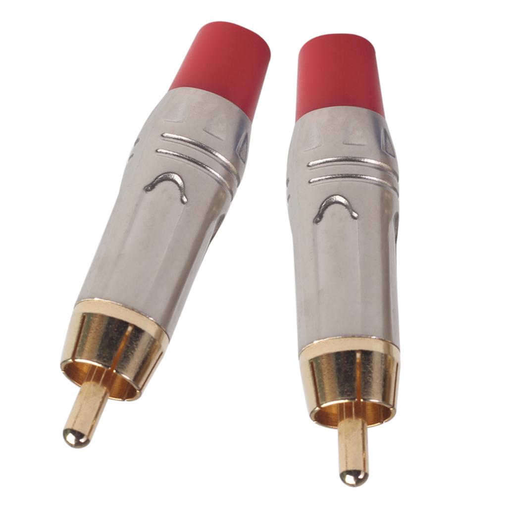 Gold RCA Snake Gold Plated Plug Audio Rca Cable Male Audio Video Connector