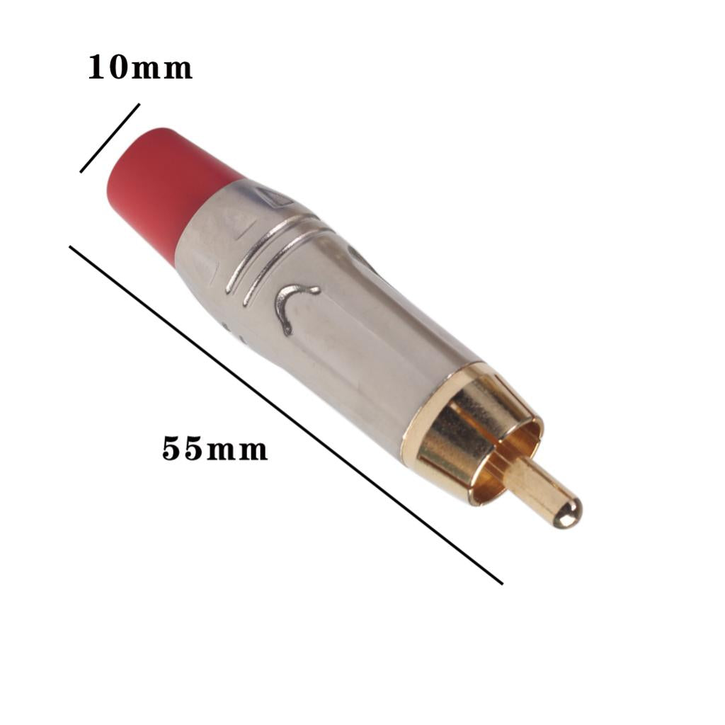 Gold RCA Snake Gold Plated Plug Audio Rca Cable Male Audio Video Connector