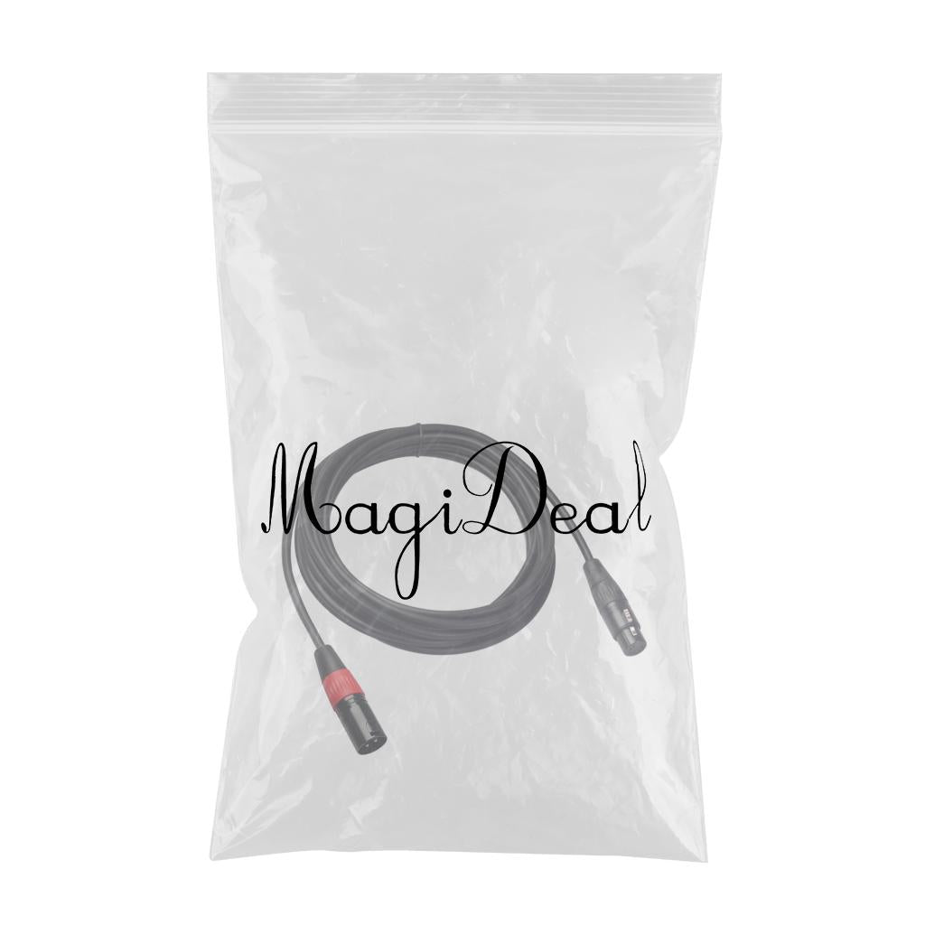 Black 3Pin Male Plug to XLR 5Pin Female Plug Cable Adapter XK1073M5F 3m