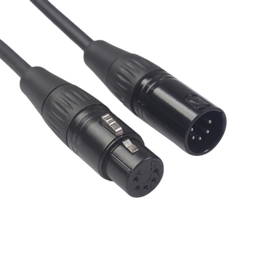 Black 5Pin XLR Male Plug to 5Pin XLR Female Audio Cable Adapter XK1075 1m